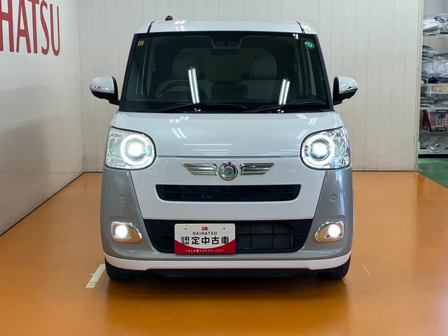 ムーヴキャンバスストライプスＧターボサポカーＳワイド適合　ＵＳＢ接続端子　電動パーキングブレーキ　シートヒーター　パノラマモニター対応　両側オートスライドドア　ディスプレイオーディオ　全車速追従機能付ＡＣＣ　ホッとカップホルダー（神奈川県）の中古車