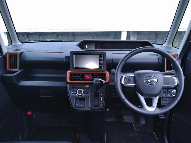 タントファンクロスターボ　カーナビ　前後ドラレコサポカーＳワイド適合　前後ドラレコ　ミラクルオープンドア　パノラマモニター対応　両側オートスライドドア　電動パーキングブレーキ　ステアリングスイッチ　シートヒーター　コーナーセンサー（神奈川県）の中古車