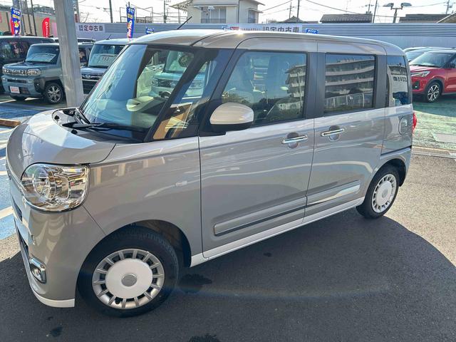 ムーヴキャンバスストライプスG 当店デモカーアップ 走行7012キロ一年保証・走行距離無制限 サイドエアバック クリアランスソナー オートマチックハイビーム オートライト LEDヘッドライト ベンチシート シートヒーター 両側電動スライドドア(埼玉県)の中古車