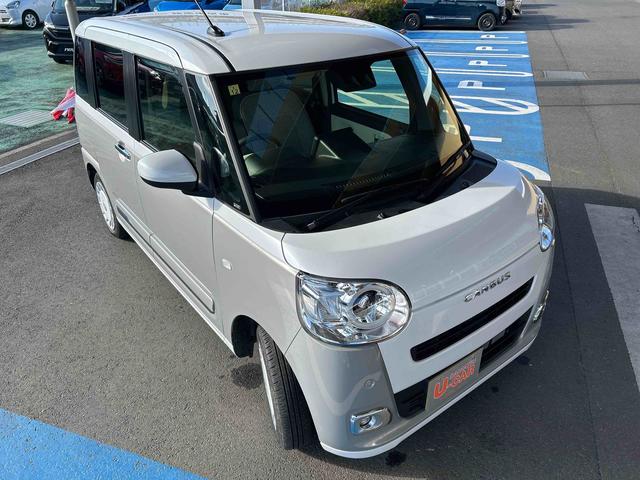 ムーヴキャンバスストライプスG 当店デモカーアップ 走行7012キロ一年保証・走行距離無制限 サイドエアバック クリアランスソナー オートマチックハイビーム オートライト LEDヘッドライト ベンチシート シートヒーター 両側電動スライドドア(埼玉県)の中古車