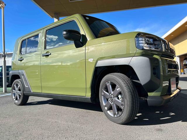 タフトGターボ クロムベンチャー 当店デモカーアップ 純正ナビ走行1591キロ 一年保証・走行距離無制限 ブルートゥース パノラマモニター クリアランスソナー オートライト LEDヘッドライト シートヒーター(埼玉県)の中古車