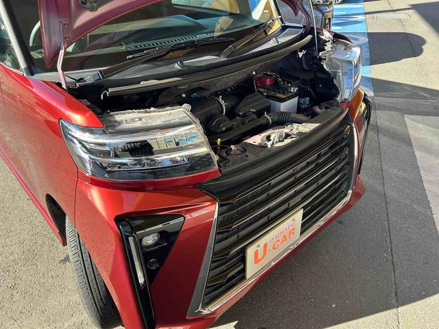 タントカスタムＸ　走行距離４３６４キロ　当店デモカーアップ１年保証距離無制限　純正マット　サイドエアバッグ　ＬＥＤヘッドランプ　アイドリングストップ　シートヒーター　両側電動スライドドア　オプションツートンカラー（埼玉県）の中古車