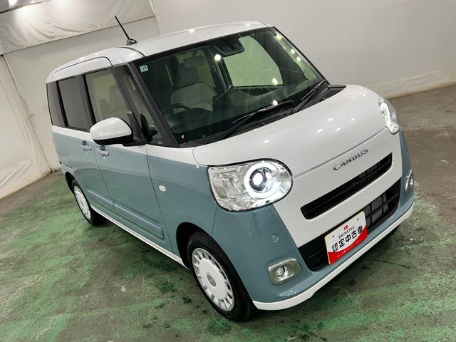 ムーヴキャンバスストライプスＧ　走行２５０４キロ／ＬＥＤヘッドライト一年保証・走行距離無制限　走行２５０４キロ　サイドエアバック　クリアランスソナー　オートマチックハイビーム　オートライト　ＬＥＤヘッドライト　ベンチシート　シートヒーター　両側電動スライドドア（埼玉県）の中古車