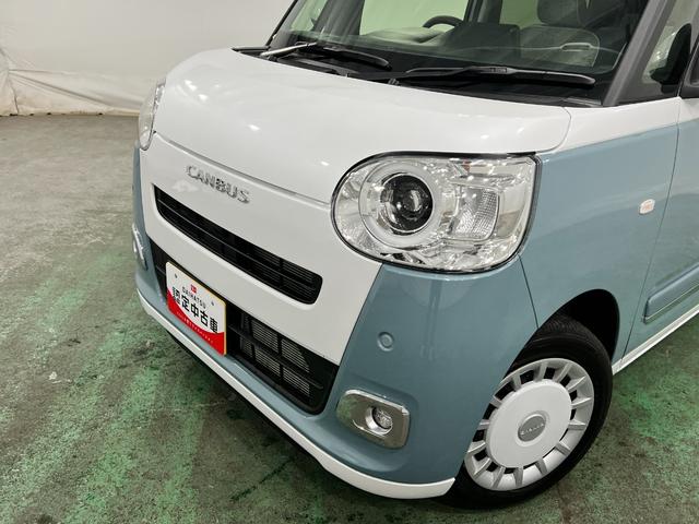 ムーヴキャンバスストライプスＧ　走行２５０４キロ／ＬＥＤヘッドライト一年保証・走行距離無制限　走行２５０４キロ　サイドエアバック　クリアランスソナー　オートマチックハイビーム　オートライト　ＬＥＤヘッドライト　ベンチシート　シートヒーター　両側電動スライドドア（埼玉県）の中古車