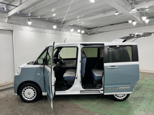 ムーヴキャンバスストライプスＧ　走行２５０４キロ／ＬＥＤヘッドライト一年保証・走行距離無制限　走行２５０４キロ　サイドエアバック　クリアランスソナー　オートマチックハイビーム　オートライト　ＬＥＤヘッドライト　ベンチシート　シートヒーター　両側電動スライドドア（埼玉県）の中古車