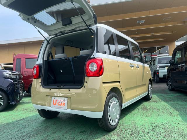 ムーヴキャンバスストライプスＸ　走行６１５キロ／シートヒーター／両側電動１年保証距離無制限　走行距離６１５キロ　サイドエアバッグ　ＬＥＤヘッドランプ　アイドリングストップ　シートヒーター　両側電動スライドドア　オート格納式ドアミラーキーフリー（埼玉県）の中古車