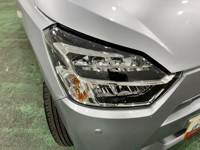 ミライースＸ　ＳＡIII　走行１４９３キロ／ＬＥＤヘッドライト一年保証・走行距離無制限　走行１４９３キロ　助手席エアバック　オートライト　オートマチックハイビーム　クリアランスソナー　アイドリングストップ（埼玉県）の中古車