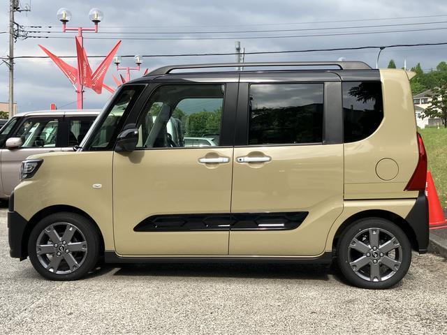 タントファンクロスターボ　ディスプレイオーディオ　パノラマモニター保証　新車保証・まごころ保証　１年間・走行距離無制限付き　スマホ連携９インチディスプレイオーディオ　パノラマモニター　ＥＴＣ車載器　駐車支援システム　電動パーキングブレーキ　クルーズコントロール（東京都）の中古車