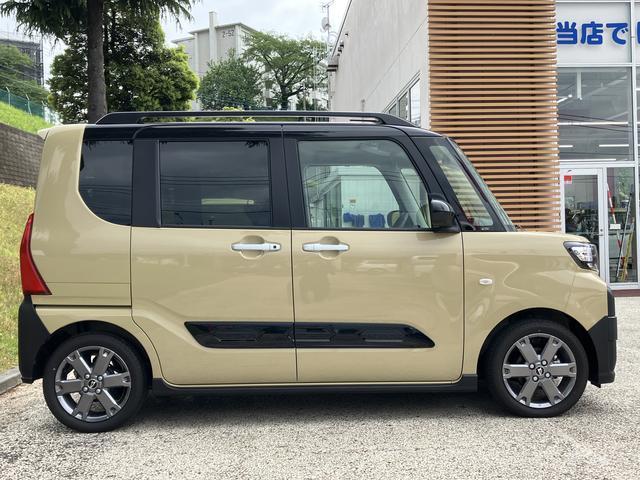 タントファンクロスターボ　ディスプレイオーディオ　パノラマモニター保証　新車保証・まごころ保証　１年間・走行距離無制限付き　スマホ連携９インチディスプレイオーディオ　パノラマモニター　ＥＴＣ車載器　駐車支援システム　電動パーキングブレーキ　クルーズコントロール（東京都）の中古車