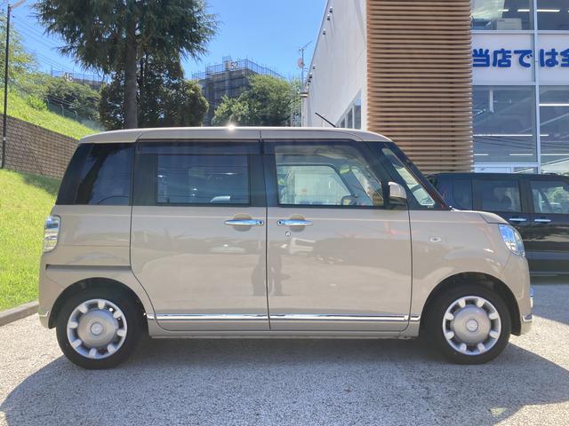 ムーヴキャンバスＸメイクアップリミテッドＳＡIII　純正ナビ　ＥＴＣ車載器保証　新車保証・まごころ保証　１年間・走行距離無制限付き　純正８インチナビ　ＥＴＣ車載器　ＨＤＭＩ接続ソケット　両側電動スライドドア　アイドリングストップ　オートエアコン　オート格納ドアミラー（東京都）の中古車