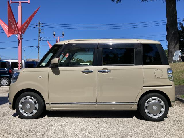 ムーヴキャンバスＸメイクアップリミテッドＳＡIII　純正ナビ　ＥＴＣ車載器保証　新車保証・まごころ保証　１年間・走行距離無制限付き　純正８インチナビ　ＥＴＣ車載器　ＨＤＭＩ接続ソケット　両側電動スライドドア　アイドリングストップ　オートエアコン　オート格納ドアミラー（東京都）の中古車
