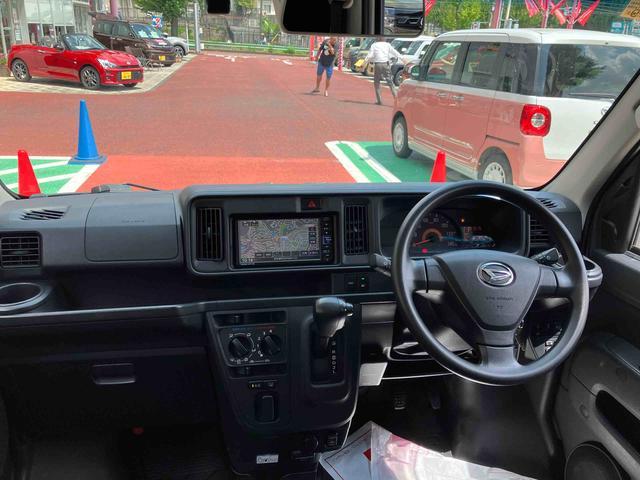 ハイゼットカーゴクルーズＳＡIII　４ＷＤ　純正ナビ　ＥＴＣ　ドラレコ保証　まごころ保証　１年間・走行距離無制限付き　４ＷＤ　純正７インチナビ　ＥＴＣ車載器　ドライブレコーダー　アイドリングストップ　リヤベンチシート　電動格納ドアミラー（東京都）の中古車