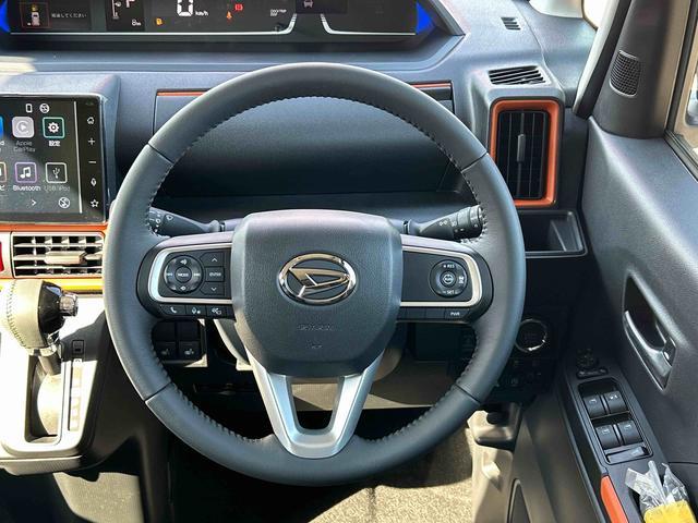 タントファンクロスターボ　届出済み未使用車　ディスプレイオーディオ保証　新車保証・まごころ保証　１年間・走行距離無制限付き　電動パーキングブレーキ　両側電動スライドドア　前席シートヒーター　コーナーセンサー　キーフリーシステム　シートバックテーブル（東京都）の中古車