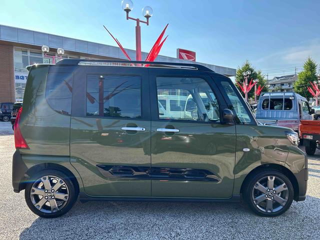 タントファンクロスターボ　届出済み未使用車　ディスプレイオーディオ保証　新車保証・まごころ保証　１年間・走行距離無制限付き　電動パーキングブレーキ　両側電動スライドドア　前席シートヒーター　コーナーセンサー　キーフリーシステム　シートバックテーブル（東京都）の中古車