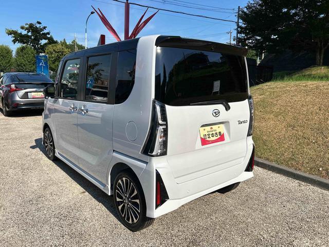 タントカスタムRS 届出済み未使用車 シートヒーター保証 新車保証・まごころ保証 1年間・走行距離無制限付き 前席シートヒーター 電動パーキングブレーキ キーフリーシステム コーナーセンサー 両側電動スライドドア シートバックテーブル(東京都)の中古車