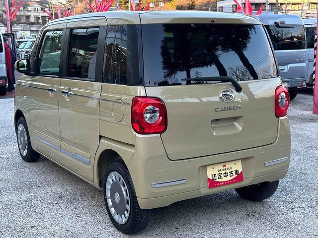 ムーヴキャンバスセオリーＧターボ　純正ナビ　パノラマモニター保証　新車保証・まごころ保証　１年間・走行距離無制限付き　純正７インチナビ　パノラマモニター　ＵＳＢ電源ソケット　キーフリーシステム　アダプティブクルーズコントロール　ＬＥＤヘッドランプ（東京都）の中古車