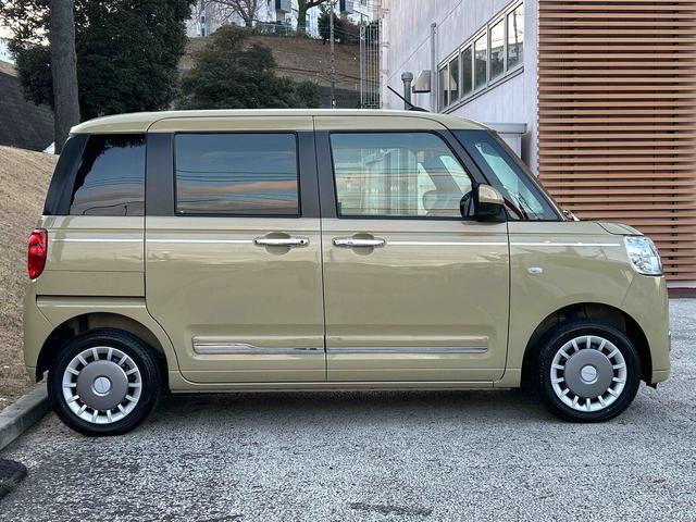 ムーヴキャンバスセオリーＧターボ　純正ナビ　パノラマモニター保証　新車保証・まごころ保証　１年間・走行距離無制限付き　純正７インチナビ　パノラマモニター　ＵＳＢ電源ソケット　キーフリーシステム　アダプティブクルーズコントロール　ＬＥＤヘッドランプ（東京都）の中古車