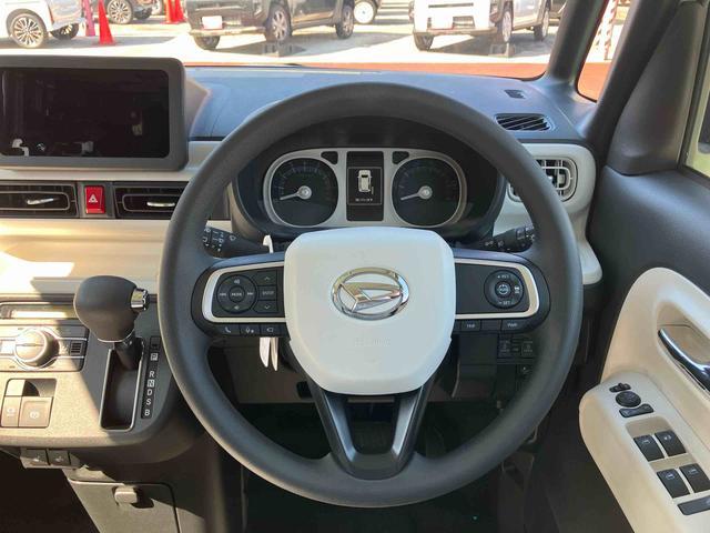 ムーヴキャンバスストライプスＧターボ　届出済み未使用車　クルーズコントロール保証　新車保証・まごころ保証　１年間・走行距離無制限付き　アダプティブクルーズコントロール　キーフリーシステム　ＬＥＤヘッドランプ　コーナーセンサー　アイドリングストップ　両側電動スライドドア（東京都）の中古車