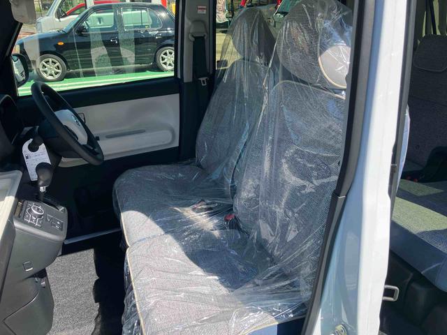 ムーヴキャンバスストライプスＧターボ　届出済み未使用車　クルーズコントロール保証　新車保証・まごころ保証　１年間・走行距離無制限付き　アダプティブクルーズコントロール　キーフリーシステム　ＬＥＤヘッドランプ　コーナーセンサー　アイドリングストップ　両側電動スライドドア（東京都）の中古車