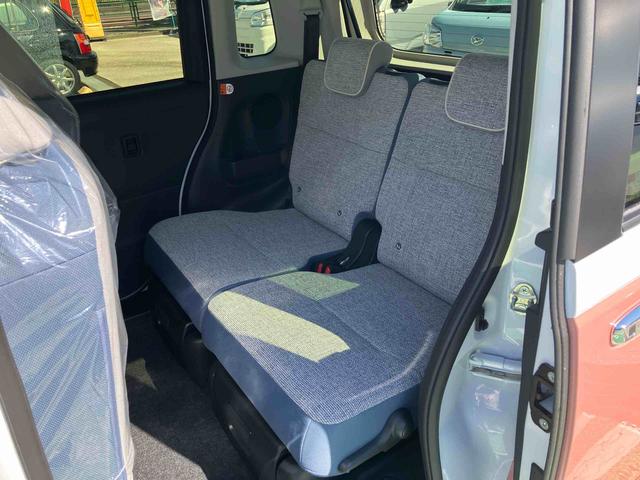 ムーヴキャンバスストライプスＧターボ　届出済み未使用車　クルーズコントロール保証　新車保証・まごころ保証　１年間・走行距離無制限付き　アダプティブクルーズコントロール　キーフリーシステム　ＬＥＤヘッドランプ　コーナーセンサー　アイドリングストップ　両側電動スライドドア（東京都）の中古車