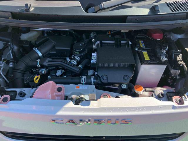 ムーヴキャンバスストライプスＧターボ　届出済み未使用車　クルーズコントロール保証　新車保証・まごころ保証　１年間・走行距離無制限付き　アダプティブクルーズコントロール　キーフリーシステム　ＬＥＤヘッドランプ　コーナーセンサー　アイドリングストップ　両側電動スライドドア（東京都）の中古車