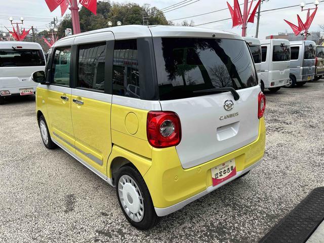 ムーヴキャンバスストライプスＧターボ保証　新車保証・まごころ保証　１年間・走行距離無制限付き（東京都）の中古車