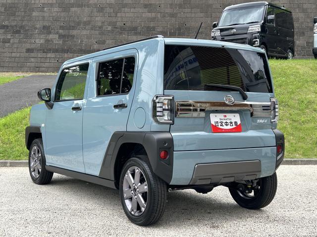 タフトGターボ ダーククロムベンチャー届け出済み未使用車保証 新車保証・まごころ保証 1年間・走行距離無制限付き・オーディオレス車・アダプティブクルーズコントロール付き・パノラマカメラ装備(東京都)の中古車