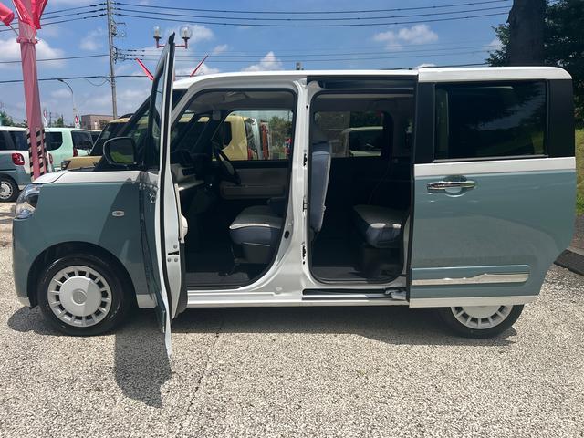 ムーヴキャンバスストライプスGターボ 届け出済み未使用車保証 新車保証・まごころ保証 1年間・走行距離無制限付き・オーディオレス車・両ドア電動スライドドア・LEDヘッドライト装備・シートヒーター装備(東京都)の中古車