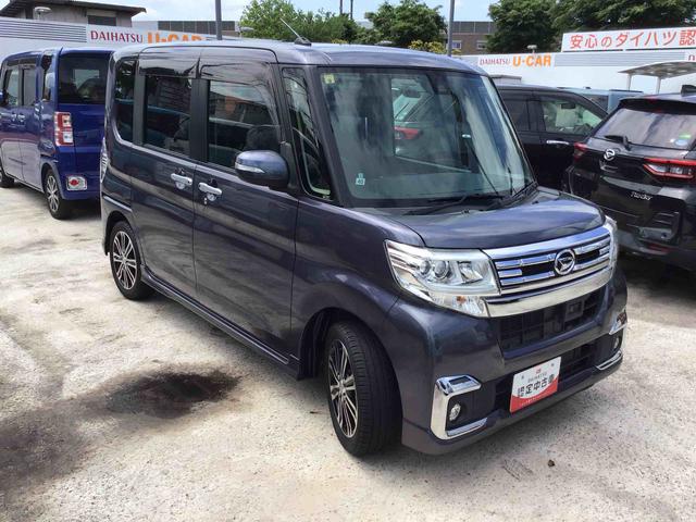 タントカスタムＲＳ　ＳＡII純正７インチメモリーナビ　両側電動スライドドア　オートエアコン　プッシュボタンスタート　キーフリー　衝突軽減ブレーキ　オートライト　電動格納ミラー　ＬＥＤヘッドランプ　ＬＥＤフォグランプ　バックカメラ（千葉県）の中古車