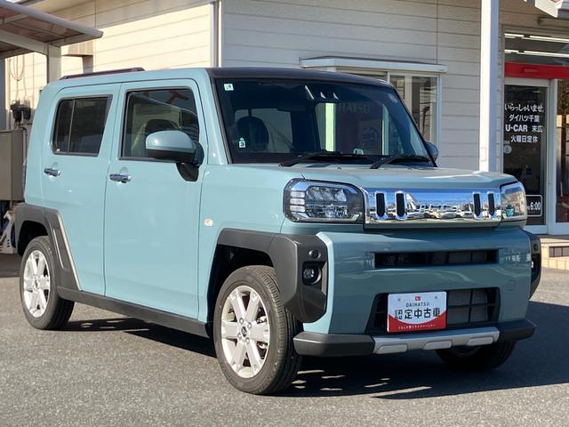 タフトＧ　クロムベンチャーオーディオレス　衝突回避支援ブレーキ　誤発進抑制装置　アイドリングストップ　スマートキー　プッシュボタンスタート　盗難防止装置　イモビライザー　シートヒーター　オートライト　ＬＥＤヘッドライト（千葉県）の中古車