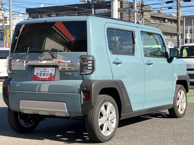 タフトＧ　クロムベンチャーオーディオレス　衝突回避支援ブレーキ　誤発進抑制装置　アイドリングストップ　スマートキー　プッシュボタンスタート　盗難防止装置　イモビライザー　シートヒーター　オートライト　ＬＥＤヘッドライト（千葉県）の中古車