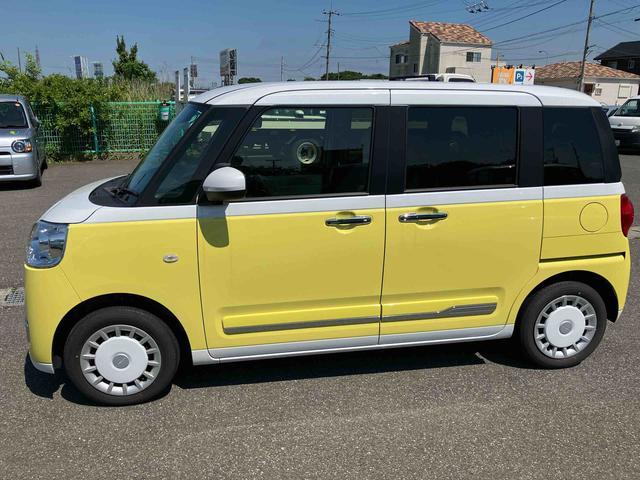 ムーヴキャンバスストライプスＧ次世代スマアシ／両側パワースライドドア／運転席・助手席シートヒーター／ホッとカップホルダー／コーナーセンサー／キーフリーシステム／ＬＥＤヘッドランプ／バックモニター／置き楽ボックス／電動サイドブレーキ（千葉県）の中古車