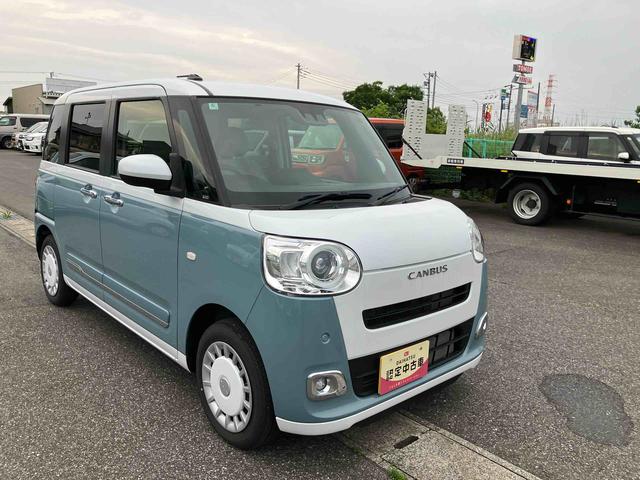 ムーヴキャンバスストライプスＧ次世代スマアシ／シートーヒーター／ホッとカップホルダー／両側パワースライドドア／ＬＥＤヘッドランプ、フォグラランプ／コーナーセンサー／ＳＲＳエアバック／バックモニター／キーフリーシステム（千葉県）の中古車