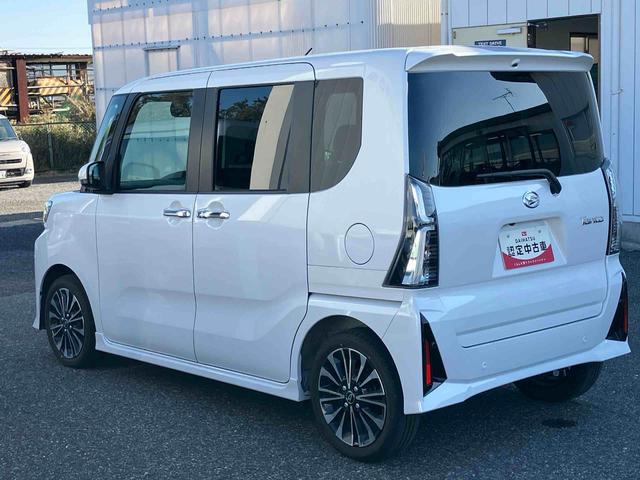 タントカスタムＲＳターボエンジン　１５インチアルミ　バックカメラ　両側電動スライドドア　シートヒーター　電動駐車ブレーキ　ＬＥＤライト＆フォグ　上下２段調節式デッキボード　コーナーセンサー　衝突被害軽減ブレーキ（千葉県）の中古車