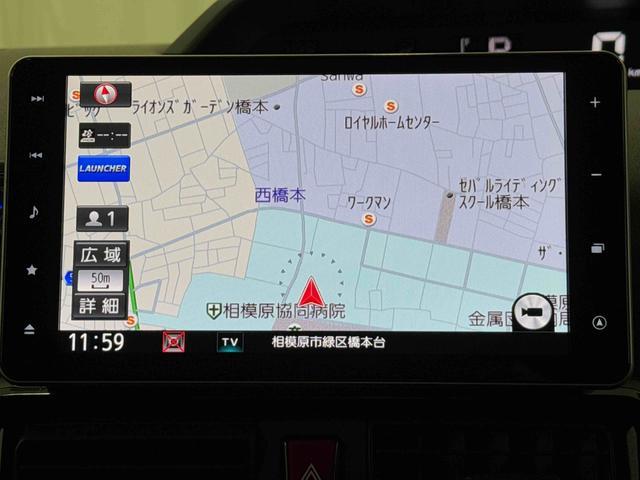 タントカスタムＲＳセレクション　カーナビ　ドラレコ　ＥＴＣ中古車保証・距離無制限、１年付き　純正９インチスタイリッシュナビ　パノラマモニター　ＥＴＣ車載器　ナビ連動前後録画ドライブレコーダー　ターボ　両側電動スライドドア　アダプティブクルーズコントロール（東京都）の中古車