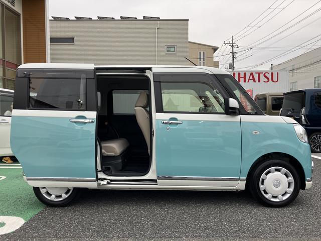 ムーヴキャンバスＧメイクアップリミテッド　ＳＡIII　カーナビ　ドラレコ中古車保証・距離無制限、１年付き　純正８インチスタンダードナビ　ＥＴＣ車載器　カーナビ連動前後録画ドライブレコーダー　パノラマモニター　両側電動スライドドア　ＬＥＤヘッドライト　オートエアコン（東京都）の中古車