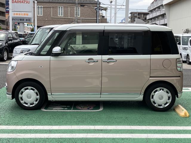 ムーヴキャンバスＧメイクアップ　ＳＡII　カーナビ　ＥＴＣ　ドライブレコーダ中古車保証・距離無制限、１年付き　純正８インチスタンダードナビ　ＥＴＣ車載器　カーナビ連動前方録画ドライブレコーダー　両側電動スライドドア　ＬＥＤヘッドライト　エンジンプッシュスタート（東京都）の中古車