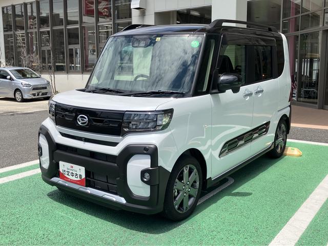 タントファンクロスターボ　カーナビ　ＥＴＣ　ドライブレコーダー中古車保証・距離無制限、１年付き　純正１０インチスタイリッシュナビ　ＥＴＣ車載器　カーナビ連動前後録画ドライブレコーダー　両側電動スライドドア　ＬＥＤヘッドライト　電動サイドブレーキ　キーフリー（東京都）の中古車