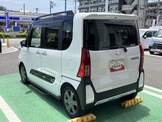 タントファンクロスターボ　カーナビ　ＥＴＣ　ドライブレコーダー中古車保証・距離無制限、１年付き　純正１０インチスタイリッシュナビ　ＥＴＣ車載器　カーナビ連動前後録画ドライブレコーダー　両側電動スライドドア　ＬＥＤヘッドライト　電動サイドブレーキ　キーフリー（東京都）の中古車