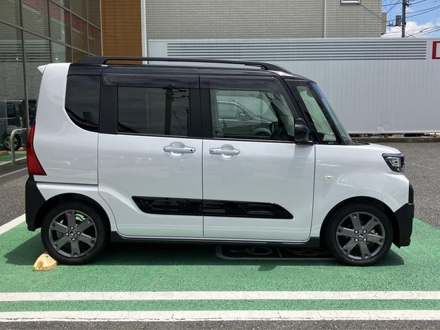 タントファンクロスターボ　カーナビ　ＥＴＣ　ドライブレコーダー中古車保証・距離無制限、１年付き　純正１０インチスタイリッシュナビ　ＥＴＣ車載器　カーナビ連動前後録画ドライブレコーダー　両側電動スライドドア　ＬＥＤヘッドライト　電動サイドブレーキ　キーフリー（東京都）の中古車