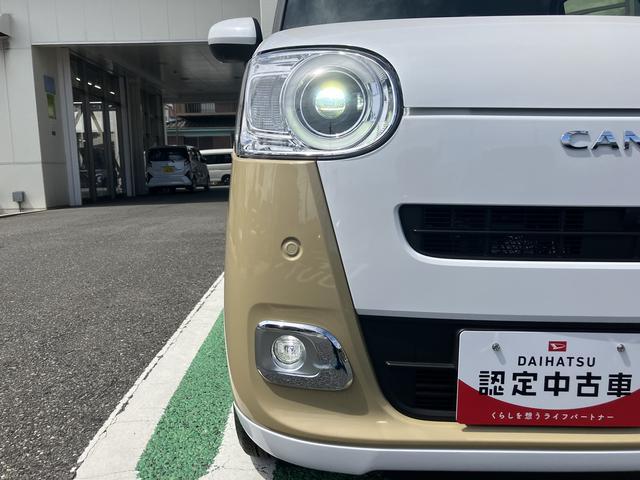 ムーヴキャンバスストライプスＧ　パノラマモニター対応カメラ保証　新車保証・まごころ保証　１年間・走行距離無制限付き　ＬＥＤヘッドライト　両側電動スライドドア　キーフリー　サイドエアバック　コーナーセンサー　衝突回避支援ブレーキ（東京都）の中古車