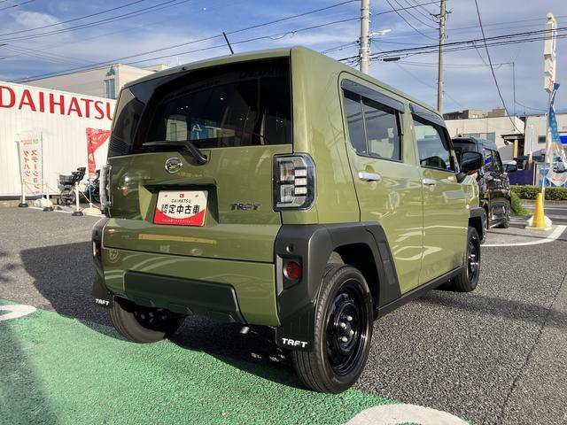 タフトＸ　カーナビ　ＥＴＣ　ドライブレコーダー保証　新車保証・まごころ保証　１年間・走行距離無制限付き　純正７インチプレミアムメモリーナビ　ＥＴＣ車載器　ナビ連動前後録画ドライブレコーダー　ガラスルーフ　エンジンプッシュスタート（東京都）の中古車