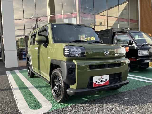 タフトＸ　カーナビ　ＥＴＣ　ドライブレコーダー保証　新車保証・まごころ保証　１年間・走行距離無制限付き　純正７インチプレミアムメモリーナビ　ＥＴＣ車載器　ナビ連動前後録画ドライブレコーダー　ガラスルーフ　エンジンプッシュスタート（東京都）の中古車