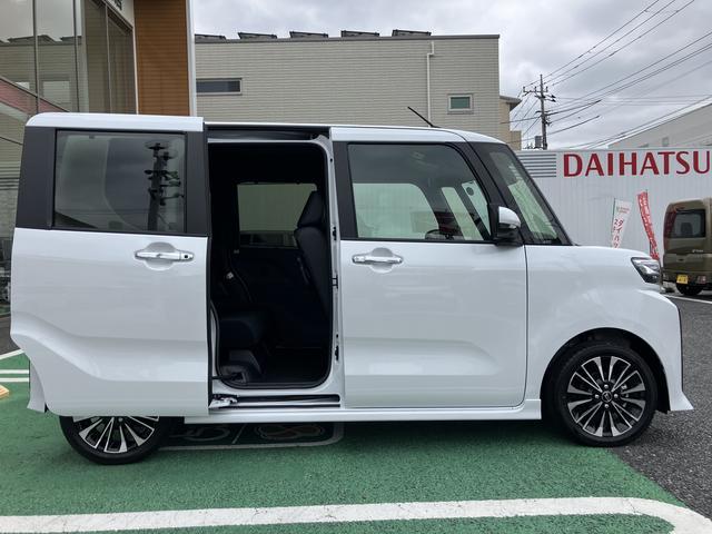 タントカスタムＲＳ　ターボ　両側電動スライドドア保証　新車保証・まごころ保証　１年間・走行距離無制限付き　ＬＥＤヘッドライト　ＬＥＤフォグランプ　キーフリー　シートヒーター　コーナーセンサー　衝突回避支援ブレーキ（東京都）の中古車