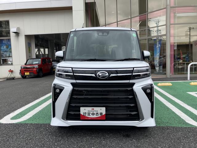 タントカスタムＲＳ　ターボ　両側電動スライドドア保証　新車保証・まごころ保証　１年間・走行距離無制限付き　ＬＥＤヘッドライト　ＬＥＤフォグランプ　キーフリー　シートヒーター　コーナーセンサー　衝突回避支援ブレーキ（東京都）の中古車