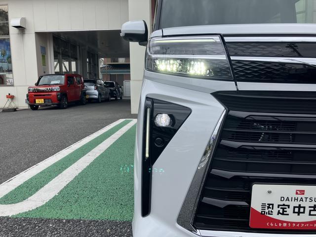 タントカスタムＲＳ　ターボ　両側電動スライドドア保証　新車保証・まごころ保証　１年間・走行距離無制限付き　ＬＥＤヘッドライト　ＬＥＤフォグランプ　キーフリー　シートヒーター　コーナーセンサー　衝突回避支援ブレーキ（東京都）の中古車