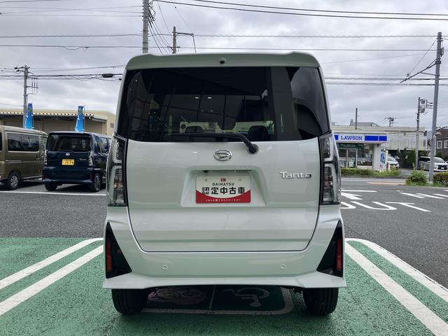 タントカスタムＲＳ　ターボ　両側電動スライドドア保証　新車保証・まごころ保証　１年間・走行距離無制限付き　ＬＥＤヘッドライト　ＬＥＤフォグランプ　キーフリー　シートヒーター　コーナーセンサー　衝突回避支援ブレーキ（東京都）の中古車