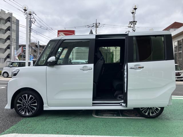 タントカスタムＲＳ　ターボ　両側電動スライドドア保証　新車保証・まごころ保証　１年間・走行距離無制限付き　ＬＥＤヘッドライト　ＬＥＤフォグランプ　キーフリー　シートヒーター　コーナーセンサー　衝突回避支援ブレーキ（東京都）の中古車