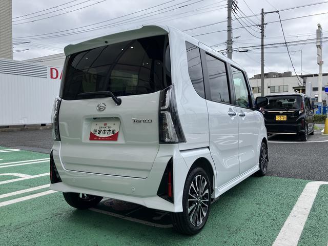 タントカスタムＲＳ　ターボ　両側電動スライドドア保証　新車保証・まごころ保証　１年間・走行距離無制限付き　ＬＥＤヘッドライト　ＬＥＤフォグランプ　キーフリー　シートヒーター　コーナーセンサー　衝突回避支援ブレーキ（東京都）の中古車