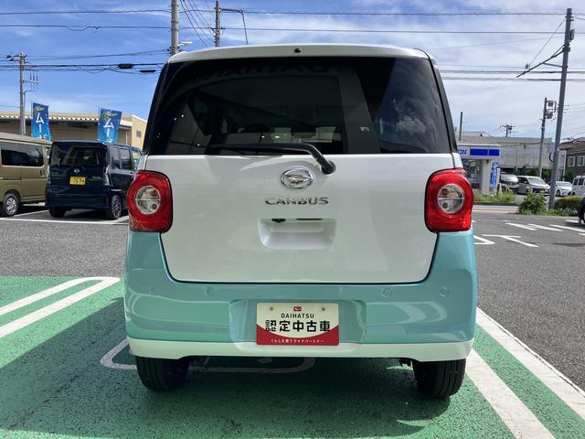 ムーヴキャンバスストライプスＧ　パノラマモニター対応カメラ保証　新車保証・まごころ保証　１年間・走行距離無制限付き　ＬＥＤヘッドライト　両側電動スライドドア　サイドエアバック　キーフリー　衝突回避支援ブレーキ（東京都）の中古車